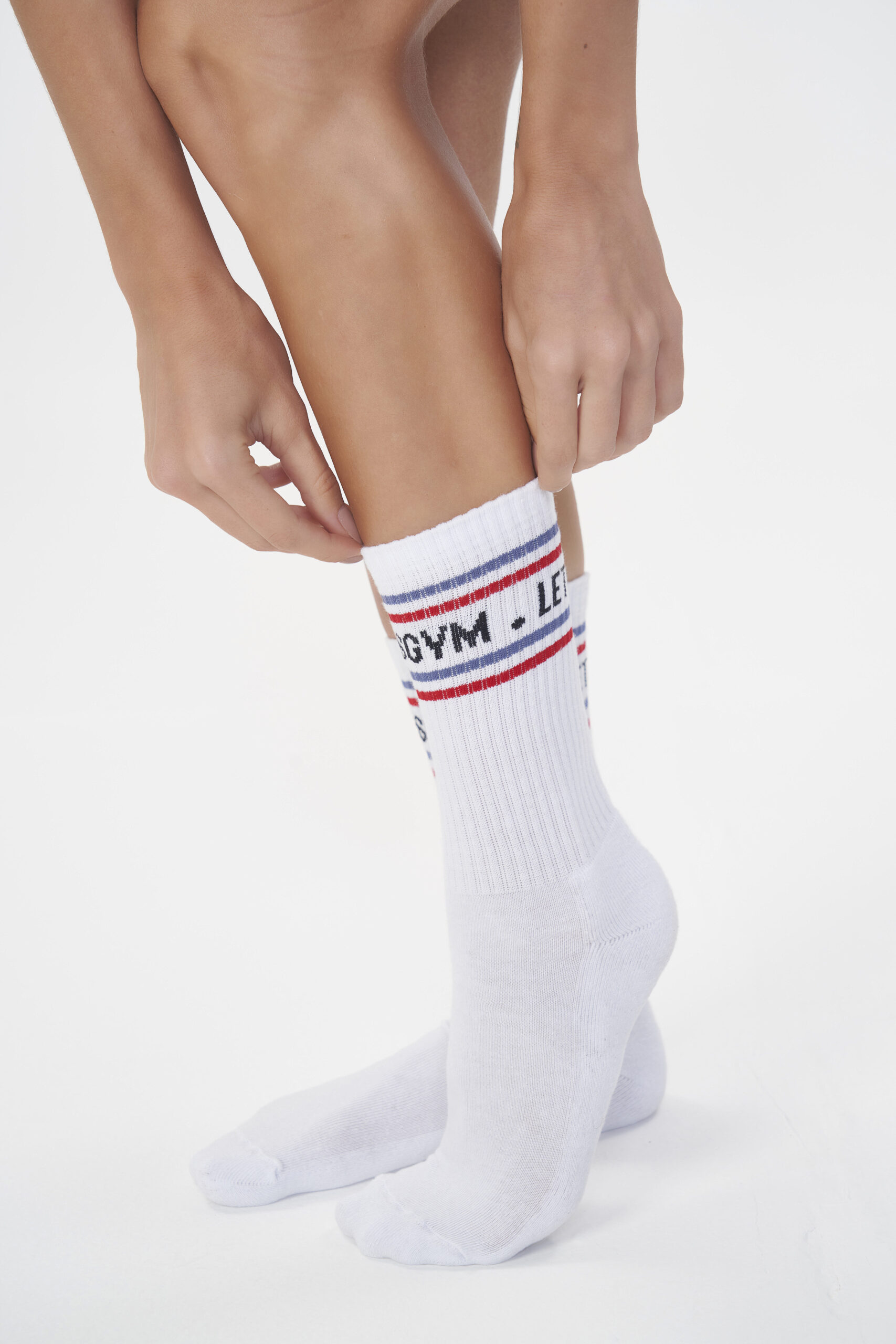 Meia Let's Gym - Branco - Imagem 2