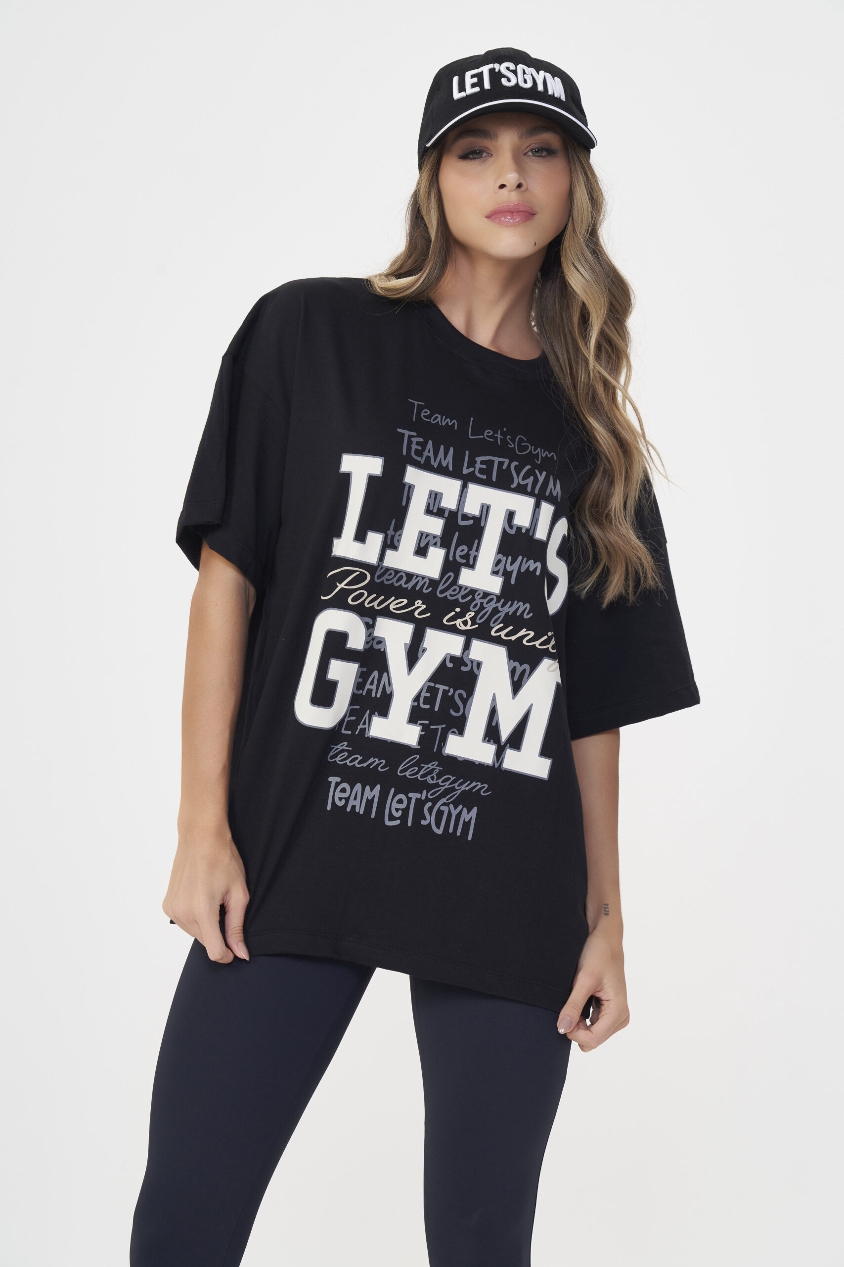 Camiseta Oversized Power – Preto