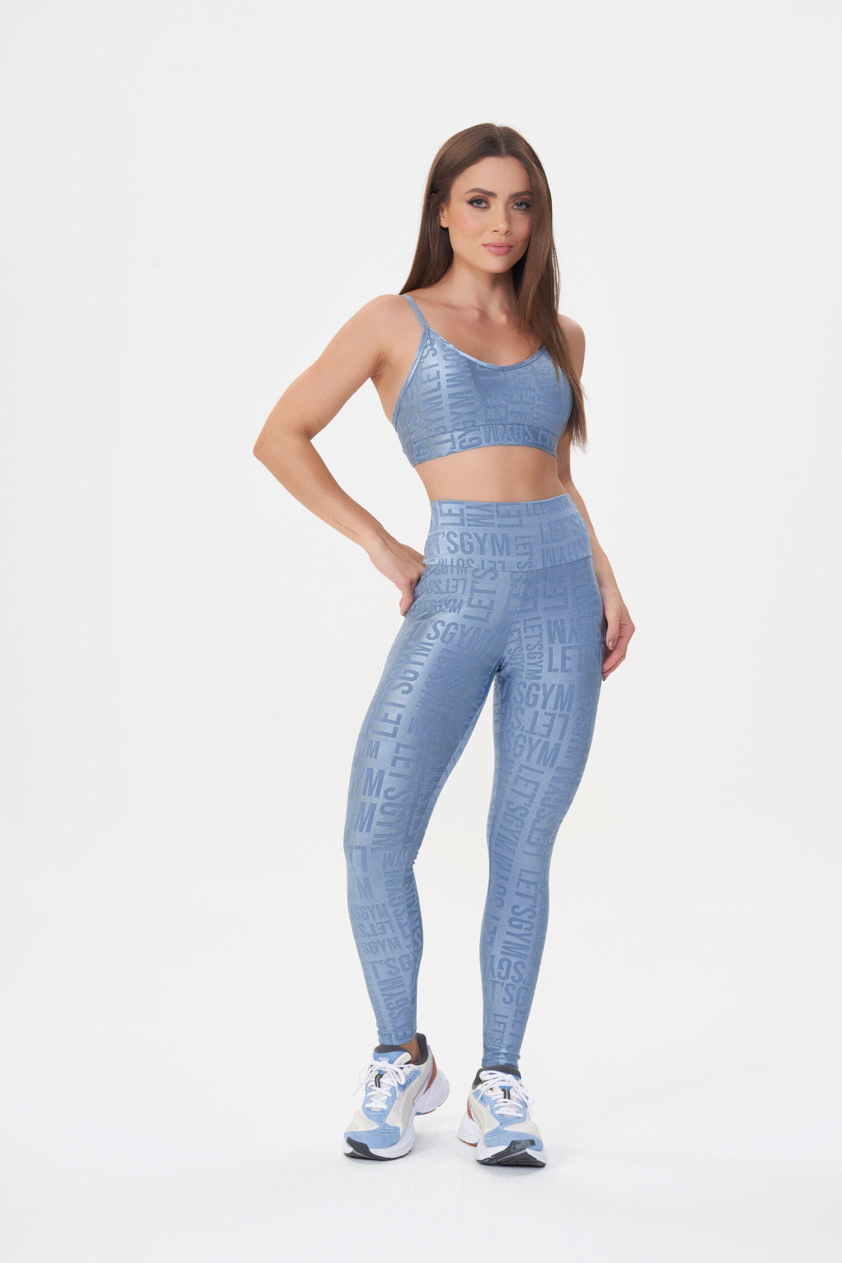 Legging Velvet Name – Azul Vintage