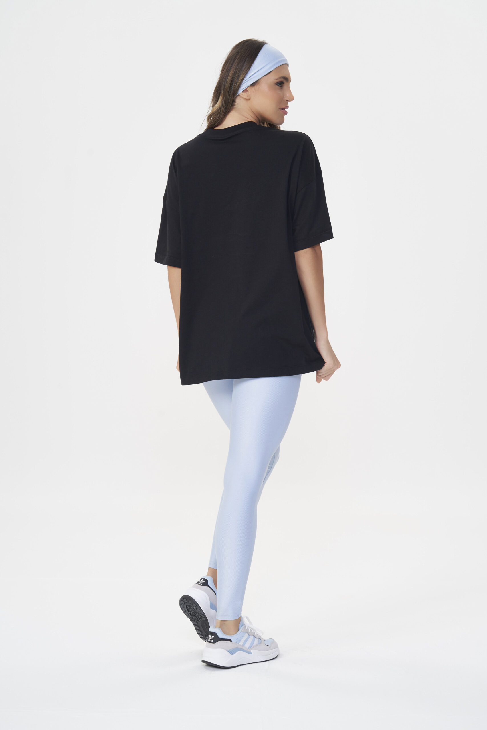 Camiseta Oversized Never Give Up - Preto - Imagem 2